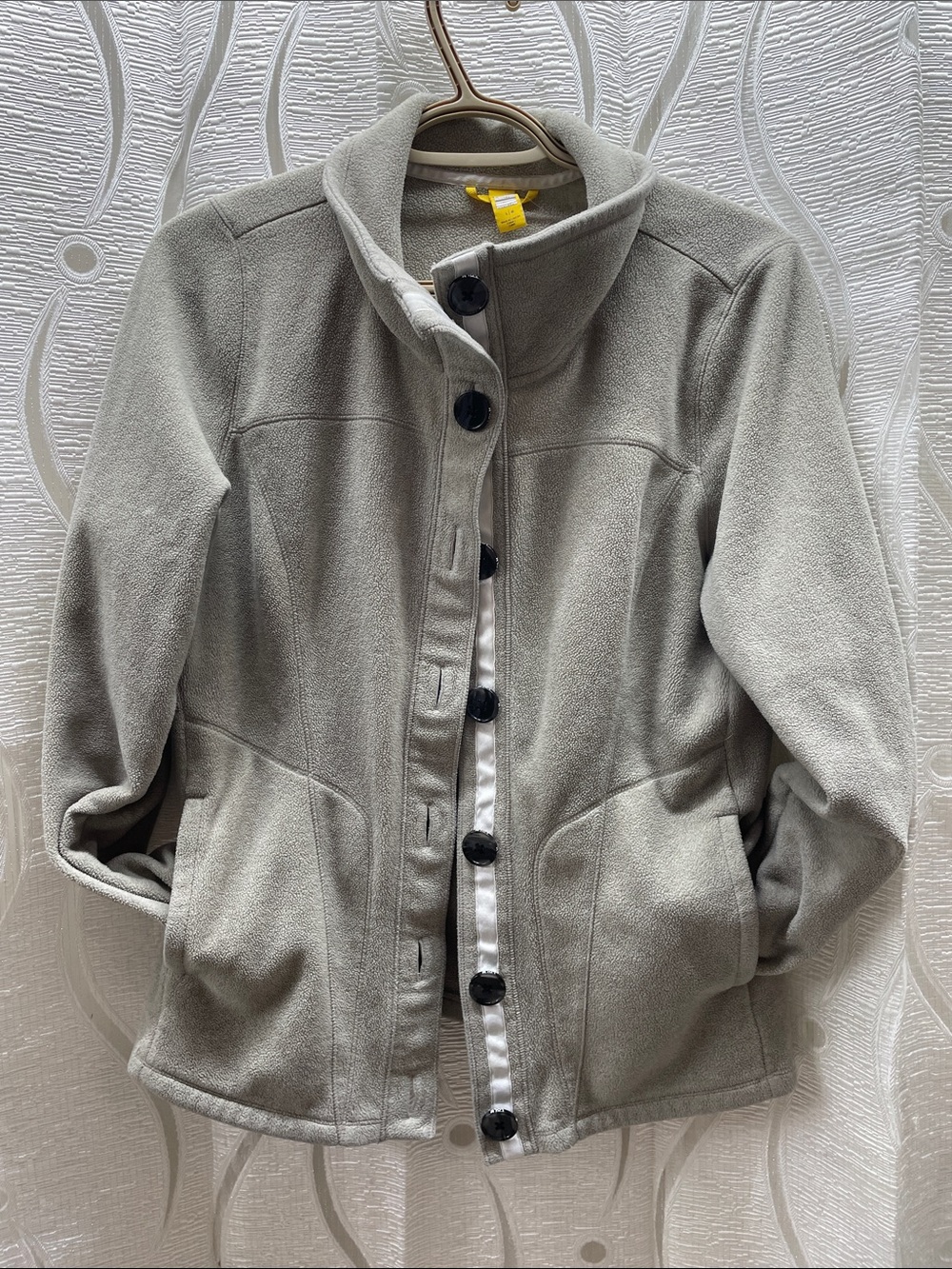 Lole Light Gray Teddy Fleece Jacket